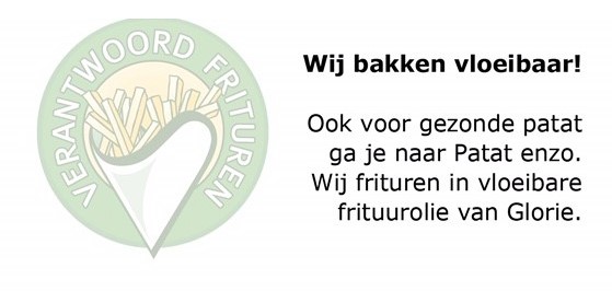 Patat enzo bakt met vloeibaar frituurvet